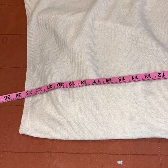 Charter Club Womens Luxury Cashmere Sweater Small Off-White Long Sleeve - Picture 3 of 6